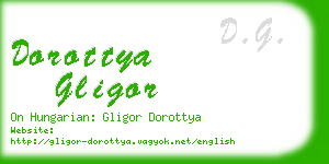 dorottya gligor business card